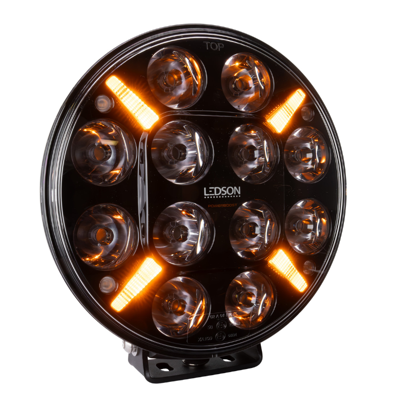 Proiector LEDSON Pollux9+, Spot, 120W, 21.8cm, IP68, 12/24V, cu stroboscop si pozitie alb/galbena, Powerboost [3]
