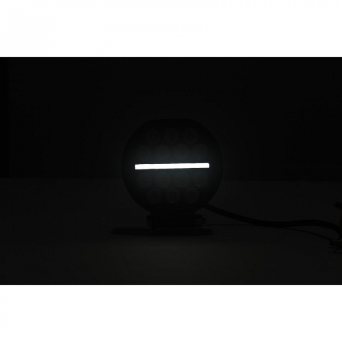 Proiector auto rotund cu LED, faza si pozitie, flood, 10.8 x 4.5cm, 1300lm, 18W [3]
