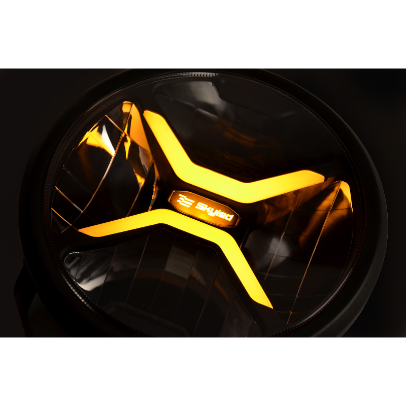 Proiector SKYLED Crux 9X FULL LED, pozitie alba, galbena dinamica + faza, 22cm, 11000Lm [3]
