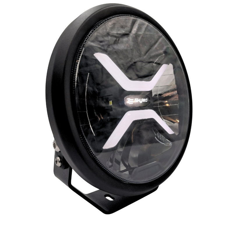 Proiector SKYLED Crux 9X FULL LED, pozitie alba, galbena dinamica + faza, 22cm, 11000Lm [13]