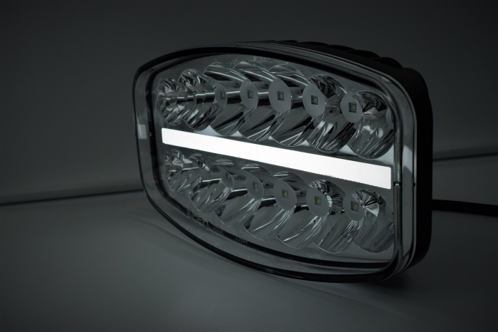 Proiector Slim, Full-Led, Pozitie si Faza Lunga Led, 1224V, Dreptunghiular - Oval - Truck LED L3419 [5]