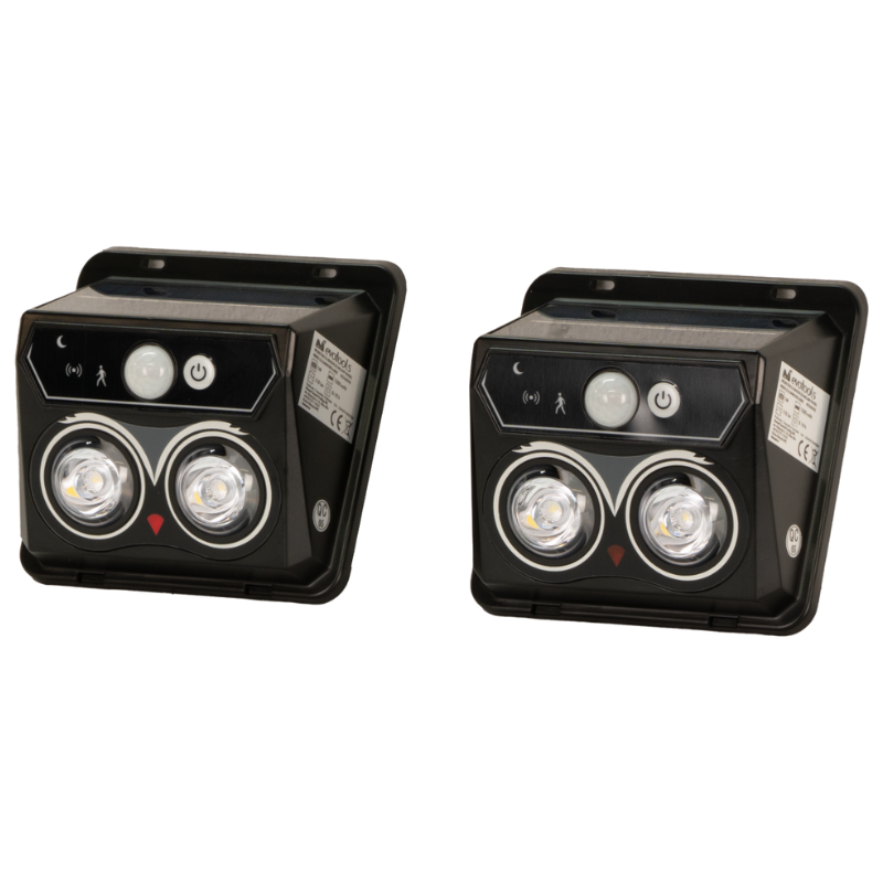Lampa Solara Perete cu Senzor de Miscare, 1W LED, 110Lm, Lumini Reglabile, IP54 [1]
