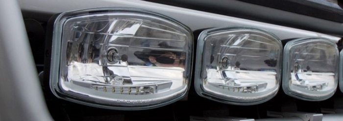 Proiector, spotlight, far faza lunga Hella Jumbo 320 FF, oval, dreptunghiular - HELLA JUMBO 320 FF BANDA LED [2]