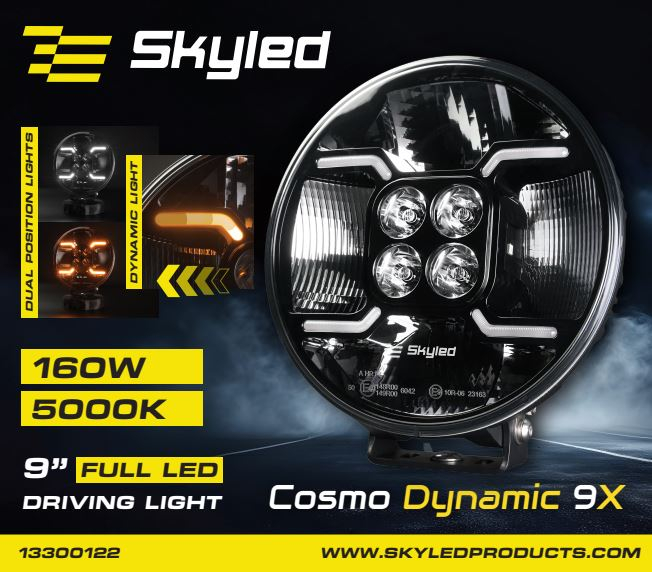 Proiector suplimentar LED, Cosmo Dynamic 9X, 22cm, 160W, 12/24V, 11500Lm, 732m [20]