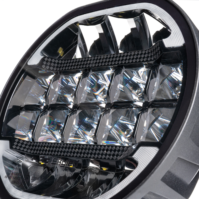 Proiector Suplimentar LED, SCALLOP 9X, 22cm, 180w, 10600lm, Pozitie Dinamica Alb/Portocaliu, 680m [16]