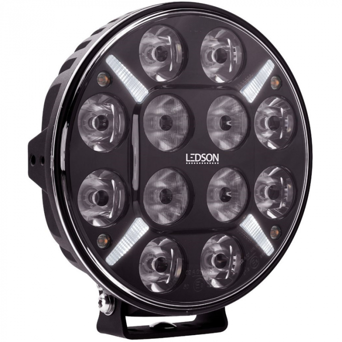 Proiector suplimentar Pollux9+ cu stroboscop inclus, LED, 120W, pozitie alb galbenaportocalie - Ledson 33491234 [9]