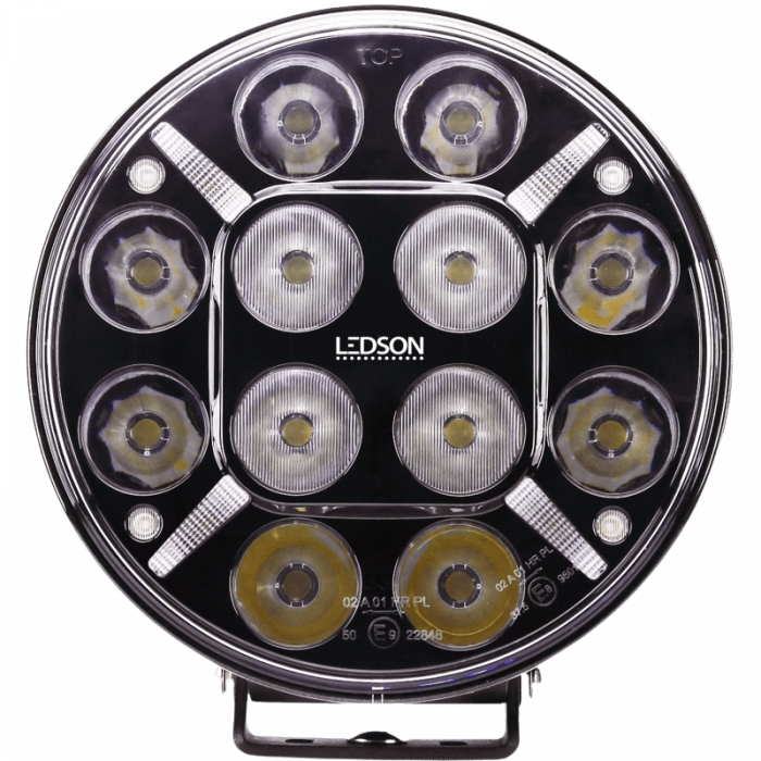 Proiector suplimentar Pollux9+ cu stroboscop inclus, LED, 120W, pozitie alb galbenaportocalie - Ledson 33491234 [3]