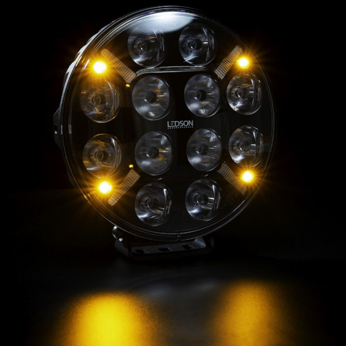 Proiector suplimentar Pollux9+ cu stroboscop inclus, LED, 120W, pozitie alb galbenaportocalie - Ledson 33491234 [4]