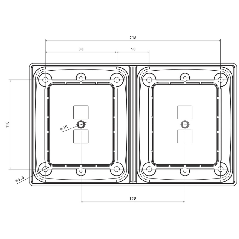Rama Montaj FR1 / FR2 pentru Lampi FT-323 FT-324 Camion Remorca [9]