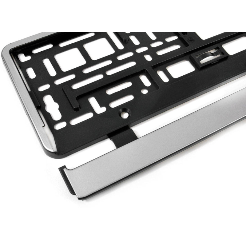 Rama Suport Numar Inmatriculare Auto, Culoare Argintie [2]