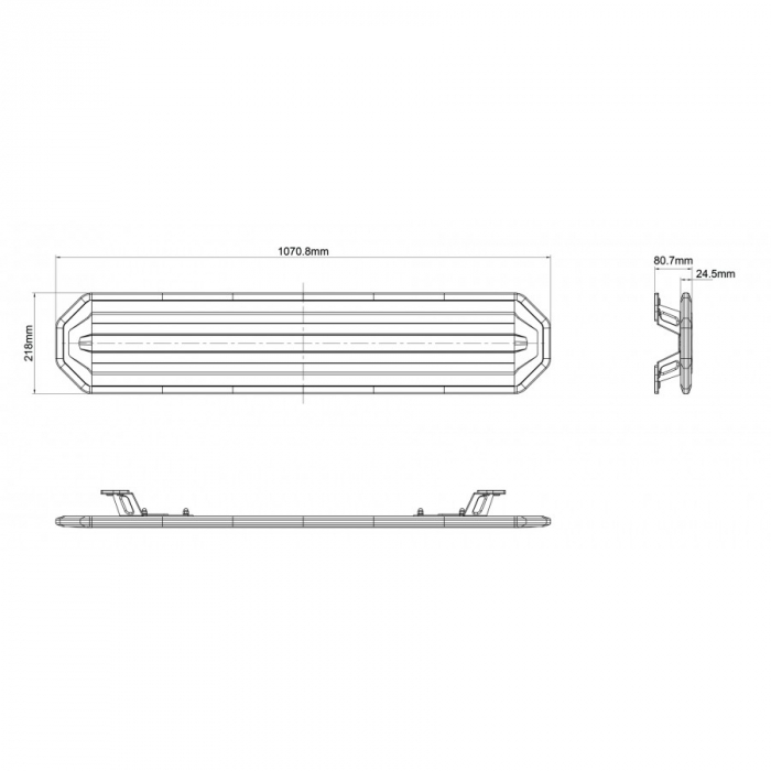 Rampa girofar LED, 1070mm, 1224V, joc lumini, cu telecomanda - Truck LED BLK0041 (3) [6]
