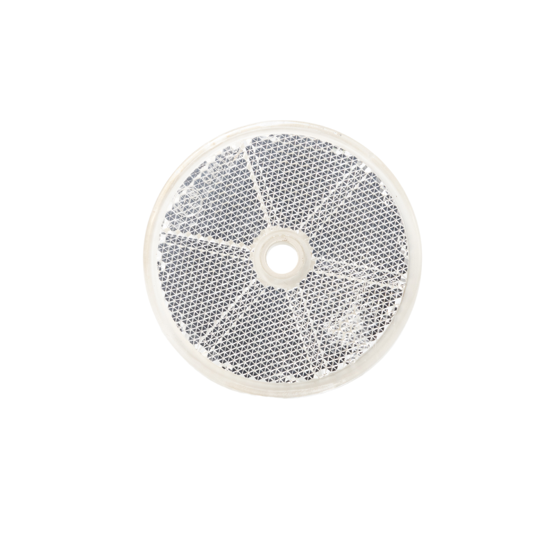 Catadioptru, Reflector rotund alb, galben, roșu cu orificiu de montare Ø60 mm [2]