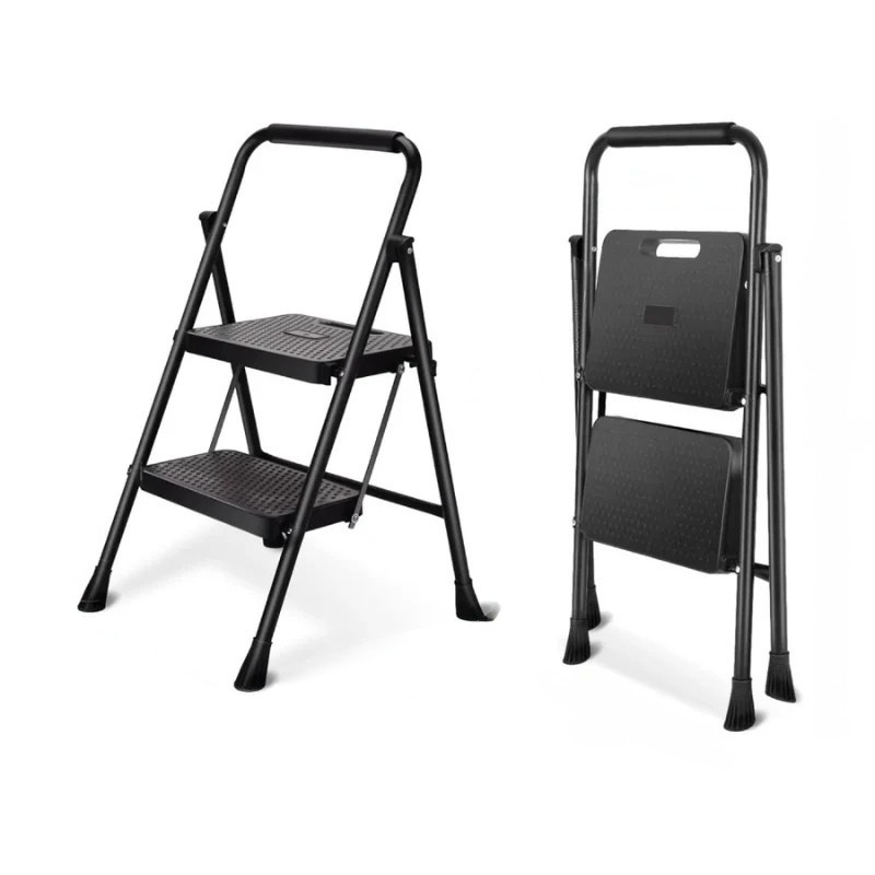 Scara taburet cu 2 trepte, inaltime 45.5 cm, pliabila, structura metalica robusta [2]