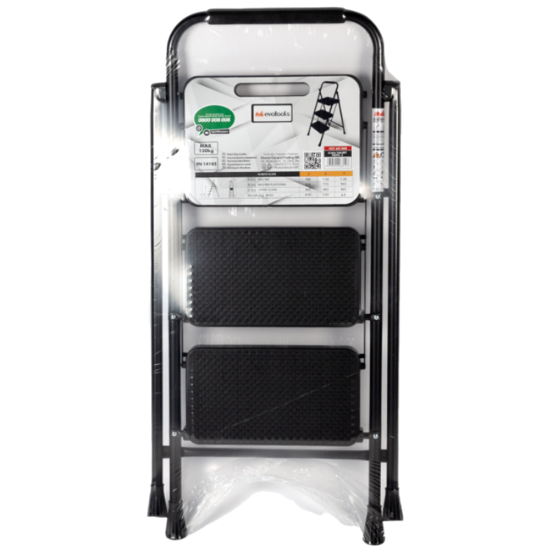 Scara taburet cu 3 trepte, inaltime 71.5 cm, pliabila, structura metalica rezistenta [2]