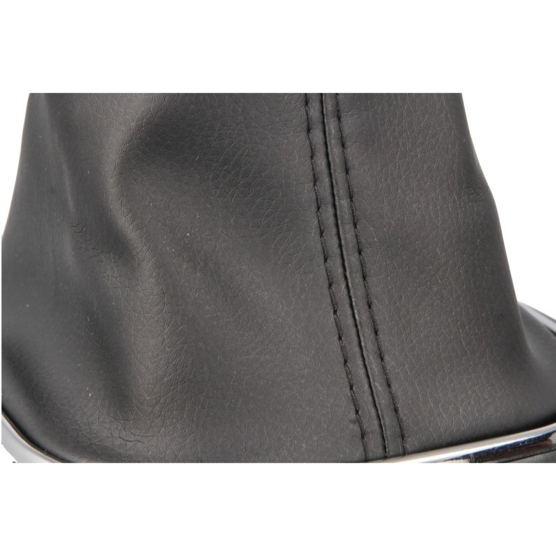 Schimbator viteze, manson piele sintetica, 5/6 trepte, negru/argintiu, insertie fixare, compatibil modele VW [2]