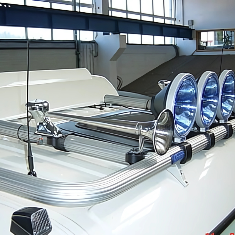Semnal pneumatic rotund din inox, 85 cm, 108 dB [2]