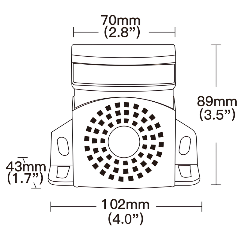 Semnalizator, lampa marsarier cu avertizare sonora si lumina LED portocalie [3]