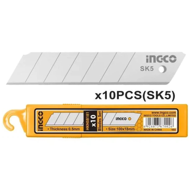 Set 10 buc lame 18x100mm rezerva cutter, SK5 [2]