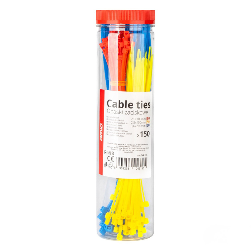 Set 150 Bride Cablu (Soricei) Plastic Multicolor [5]