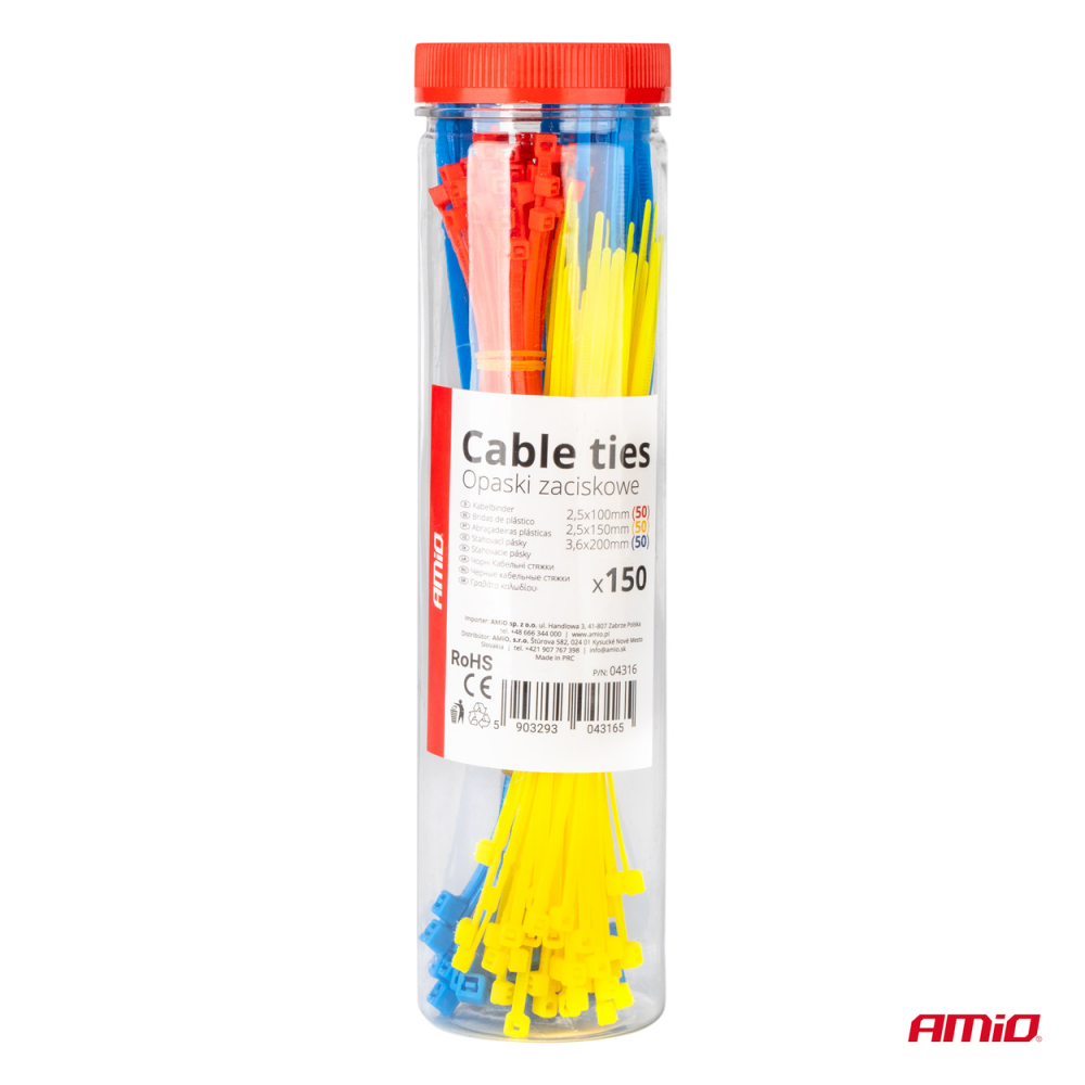 Set 150 Bride Cablu (Soricei) Plastic Multicolor [5]