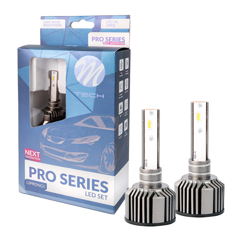 Set 2 Becuri LED H1 PRO Series, 5200lm, 5700K, 40W, 12V, CANBUS, Racire Activa [1]