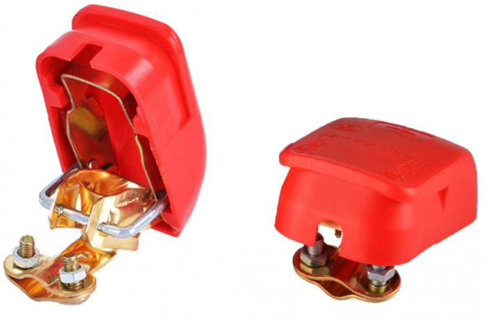 Set 2 Borne pentru baterie auto Profesionale cu deconectare - conectare rapida, 6 / 12V [7]