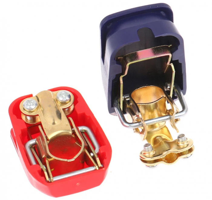 Set 2 Borne pentru baterie auto Profesionale cu deconectare - conectare rapida, 6 / 12V [11]