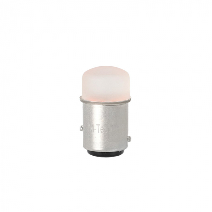 Set 2 bucati bec LED, BAY15d, P21/5W, 5mm, 12V, Rosu  LB038R [2]