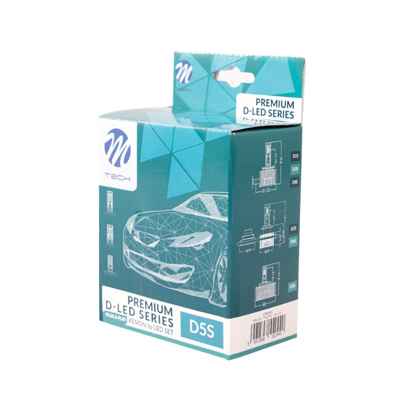 Set 2 bucati Bec LED D5S, 8400lm, 6000K, Plug & Play cu CANBUS [3]