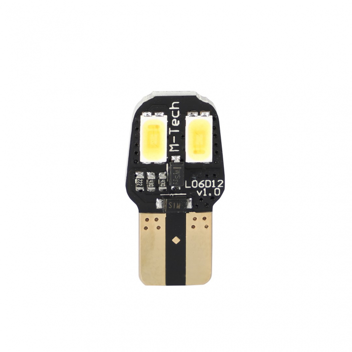 Set 2 bucati bec LED, W5W, CANBUS, Alb - M-TECH  LB806WW [2]