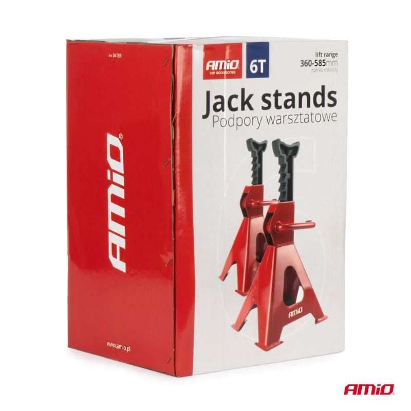 Set 2 Capre Auto Suporturi pentru Masina, 6 Tone, H 58.5cm [8]