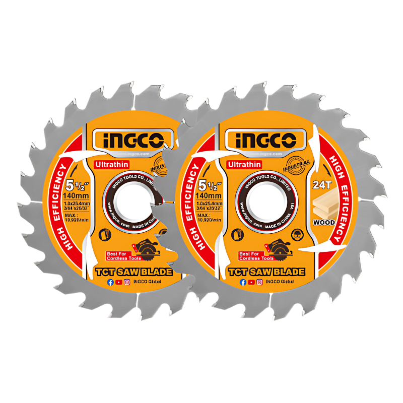 Set 2 Lame, Discuri cu Vidia Ultrasubtiri 140 mm, pentru Fierastrau Circular, prindere 20mm si 16mm [2]