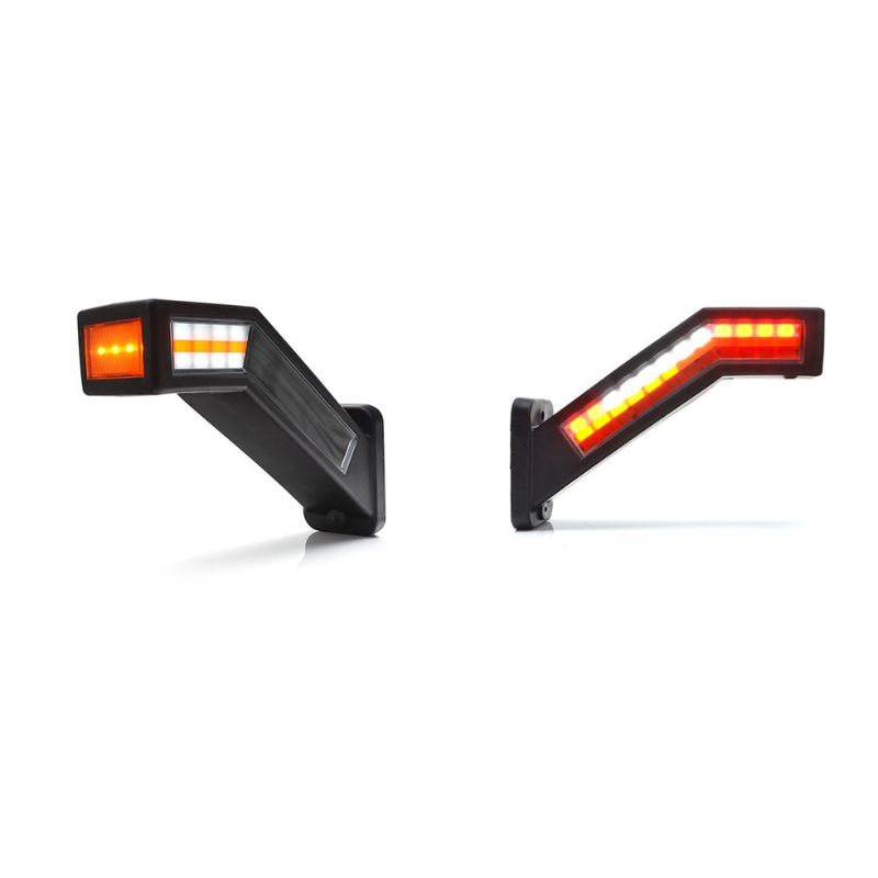 Set 2 lampi gabarit cu brat, 5 functii, semnalizare dinamica, 12-24V, IP 6K9K, 23.8cm, LED [7]