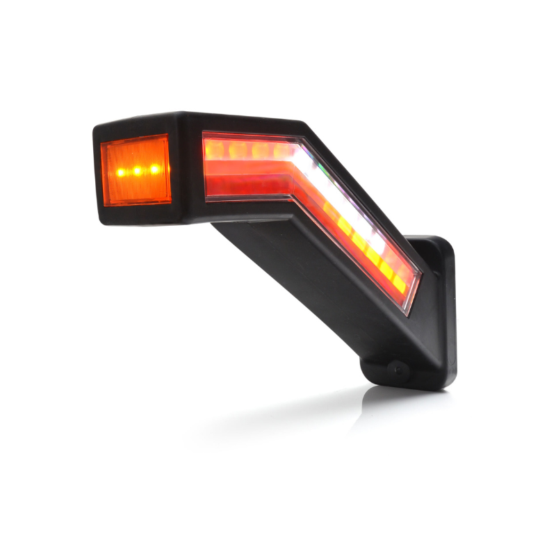 Set 2 lampi gabarit cu brat, 5 functii, semnalizare dinamica, 12-24V, IP 6K9K, 23.8cm, LED [4]