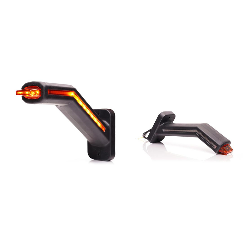 Set 2 lampi gabarit LED cu brat si semnalizare dinamica, 12-24V, IP 6K9K, 18.5cm [3]