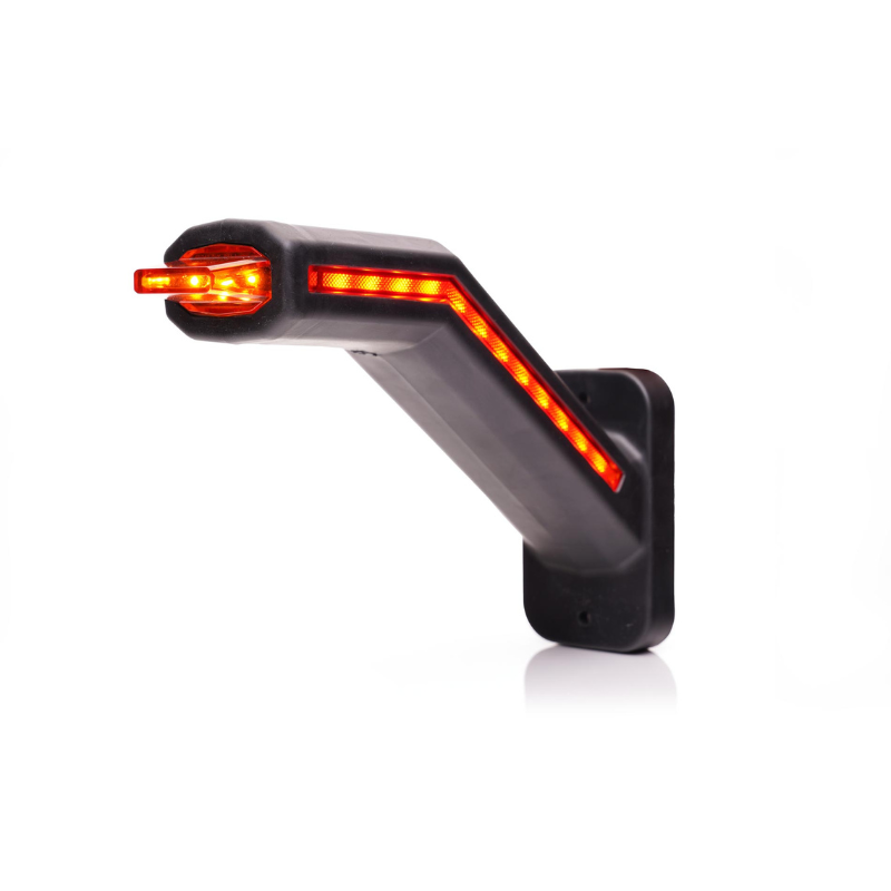 Set 2 lampi gabarit LED cu brat si semnalizare dinamica, 12-24V, IP 6K9K, 18.5cm [9]