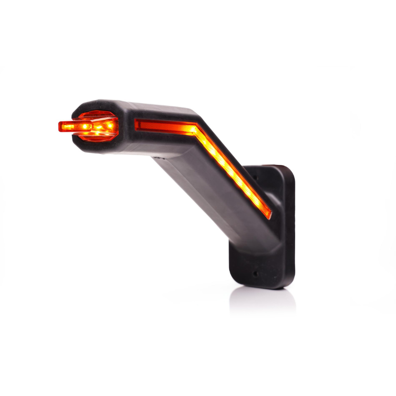 Set 2 lampi gabarit LED cu brat si semnalizare dinamica, 12-24V, IP 6K9K, 18.5cm [4]
