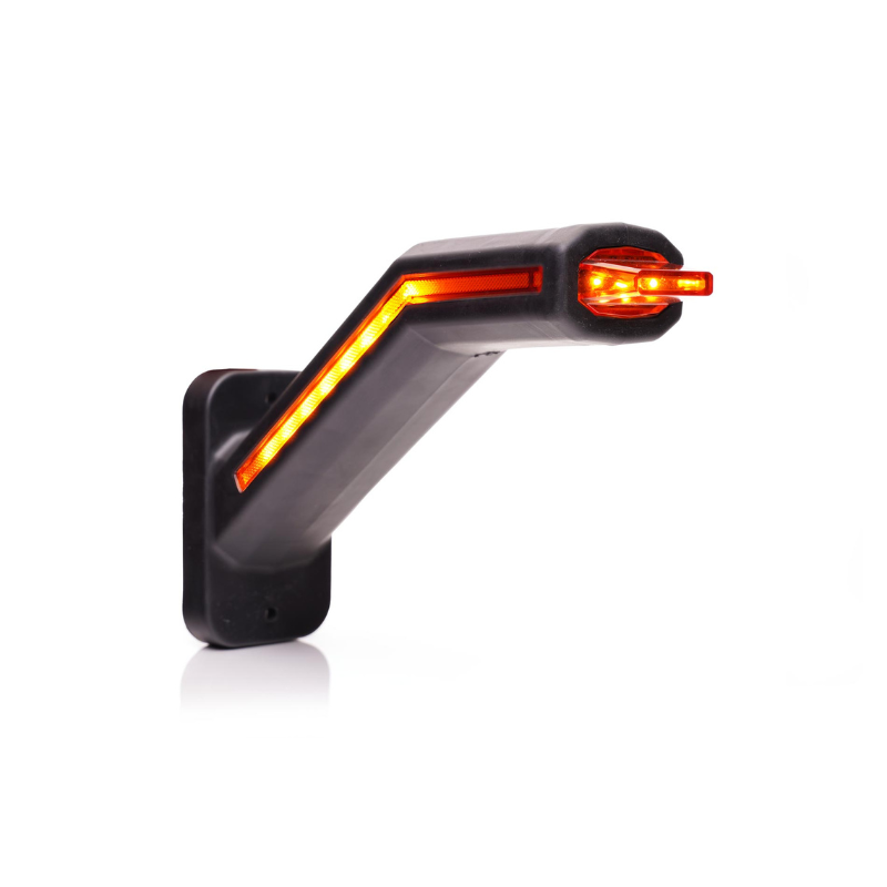 Set 2 lampi gabarit LED cu brat si semnalizare dinamica, 12-24V, IP 6K9K, 18.5cm [7]