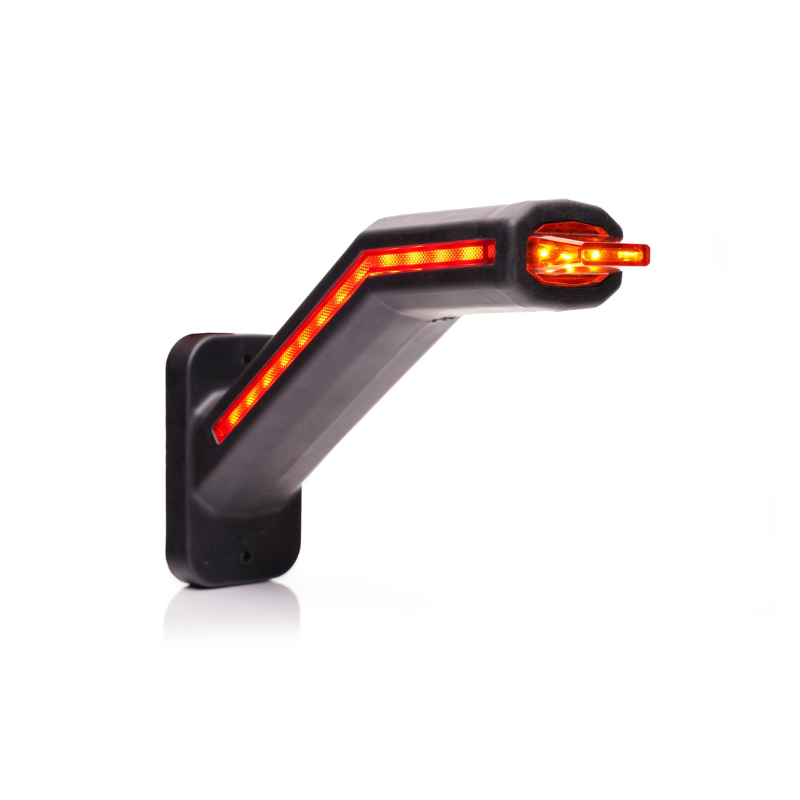 Set 2 lampi gabarit LED cu brat si semnalizare dinamica, 12-24V, IP 6K9K, 18.5cm [8]