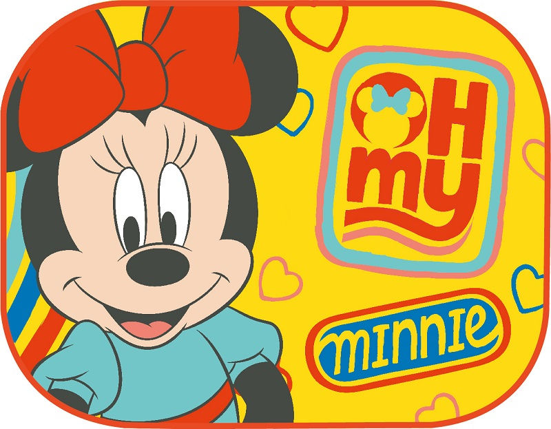 Set 2 Parasolare Auto Geam Spate, 44x35cm, Model MINNIE & MICKEY - Protectie Solara Copii [1]