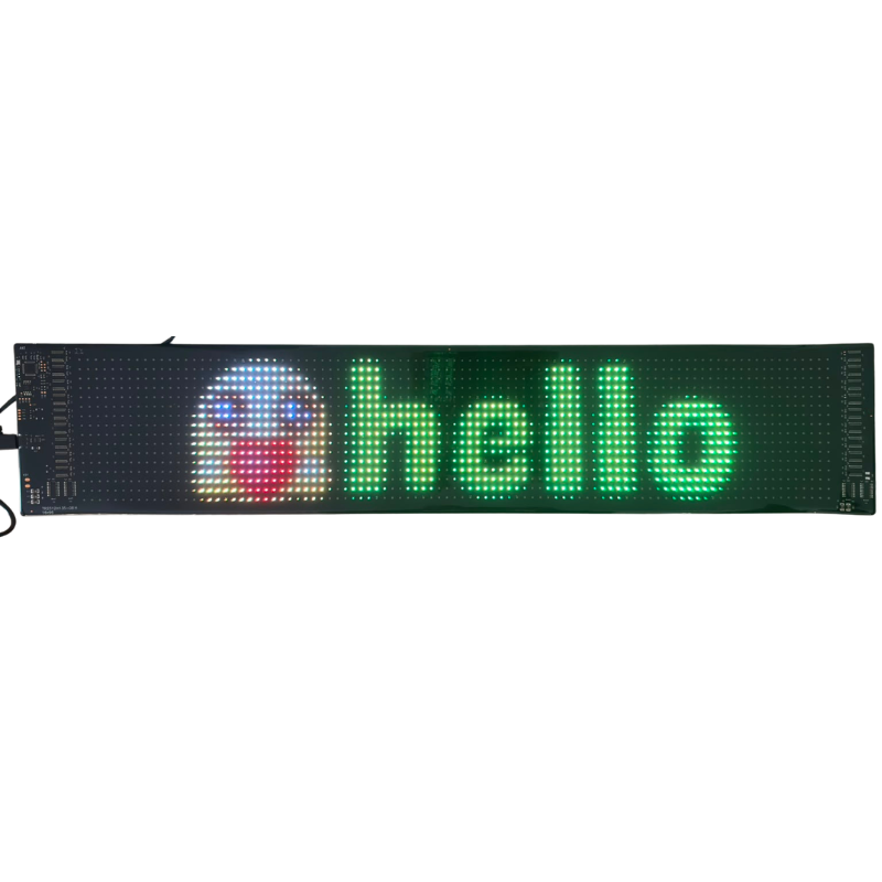 Set 2 x Display LED Matrix Flexibil Programabil 12 x 59.5 cm, USB 5V, IP65, Control aplicatie Android/iOS si telecomanda [8]