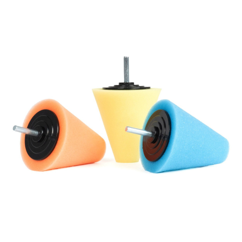 Set 3 Bureti Lustruit Jante Auto, Forma Conica - Polish Jante [1]