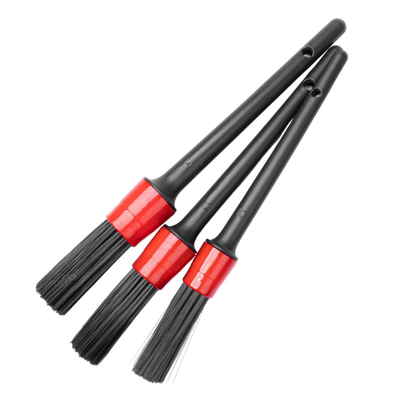 Set 3 Perii Detailing Auto, maner ergonomic, peri sintetici [3]