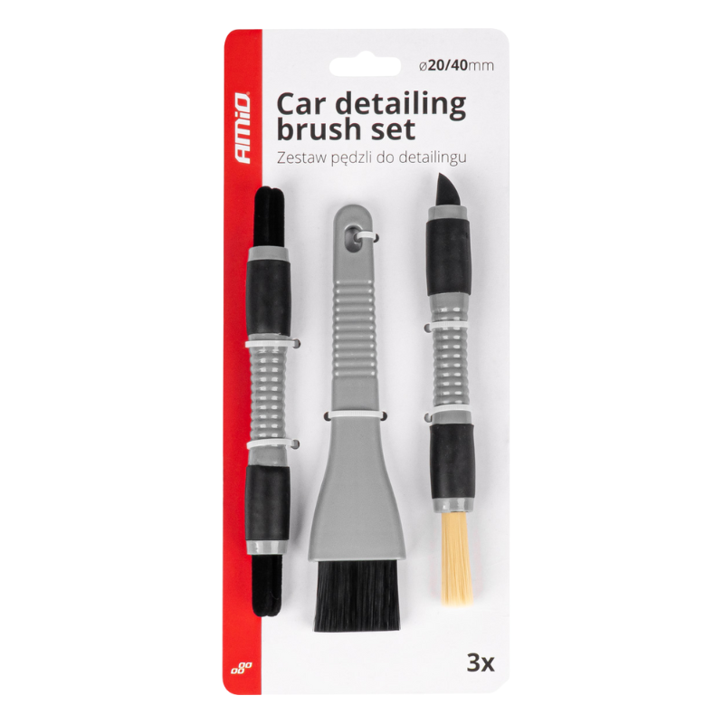 Set 3 Perii Detailing pentru Interior Auto [6]