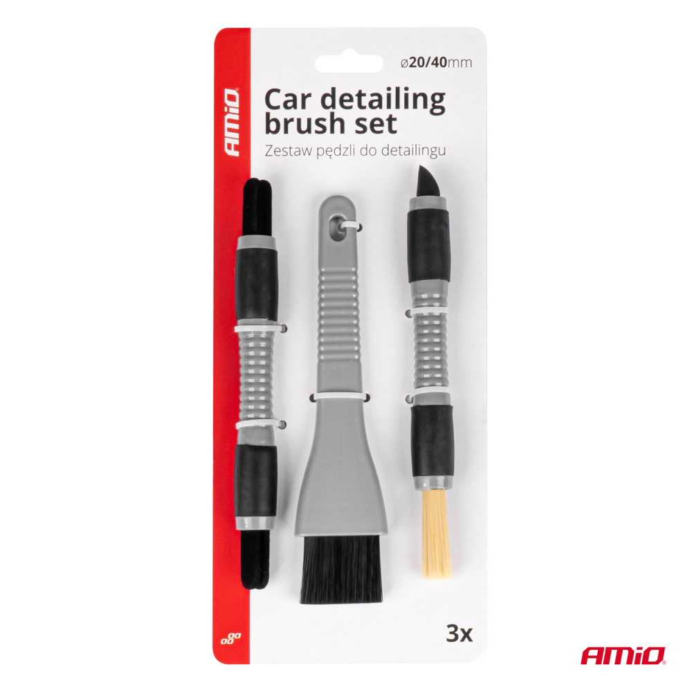 Set 3 Perii Detailing pentru Interior Auto [6]
