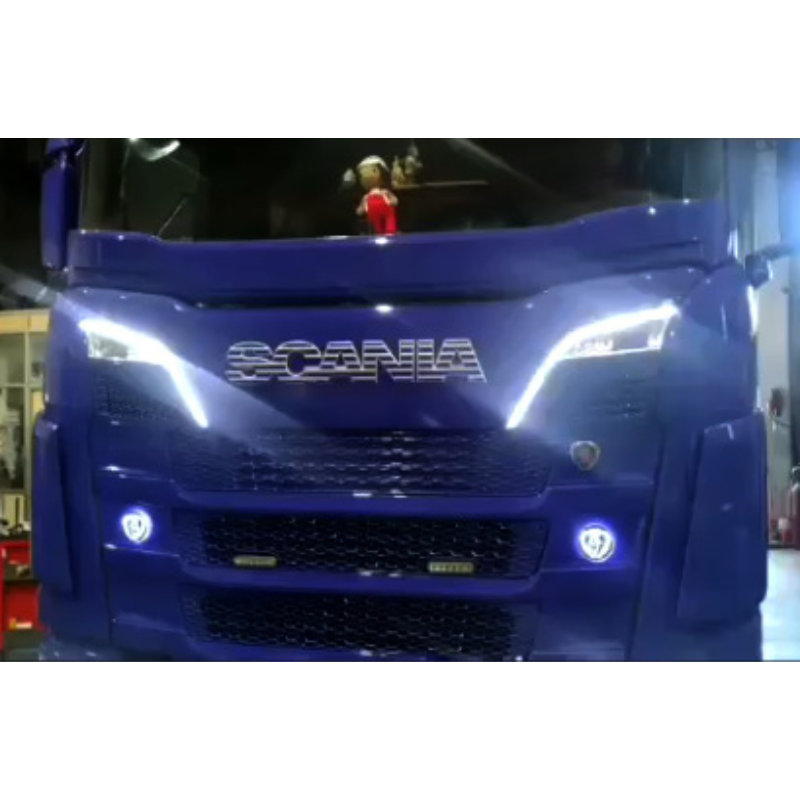 Set Banda LED laterala portocalie si alba, 24V, contur, pozitie, Scania [10]