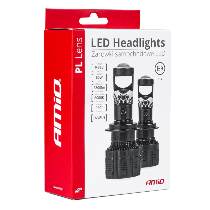 Set Becuri LED H4, H19, cu Lentila PL, 5000K, 9-36V, 30W, 1899Lm [5]