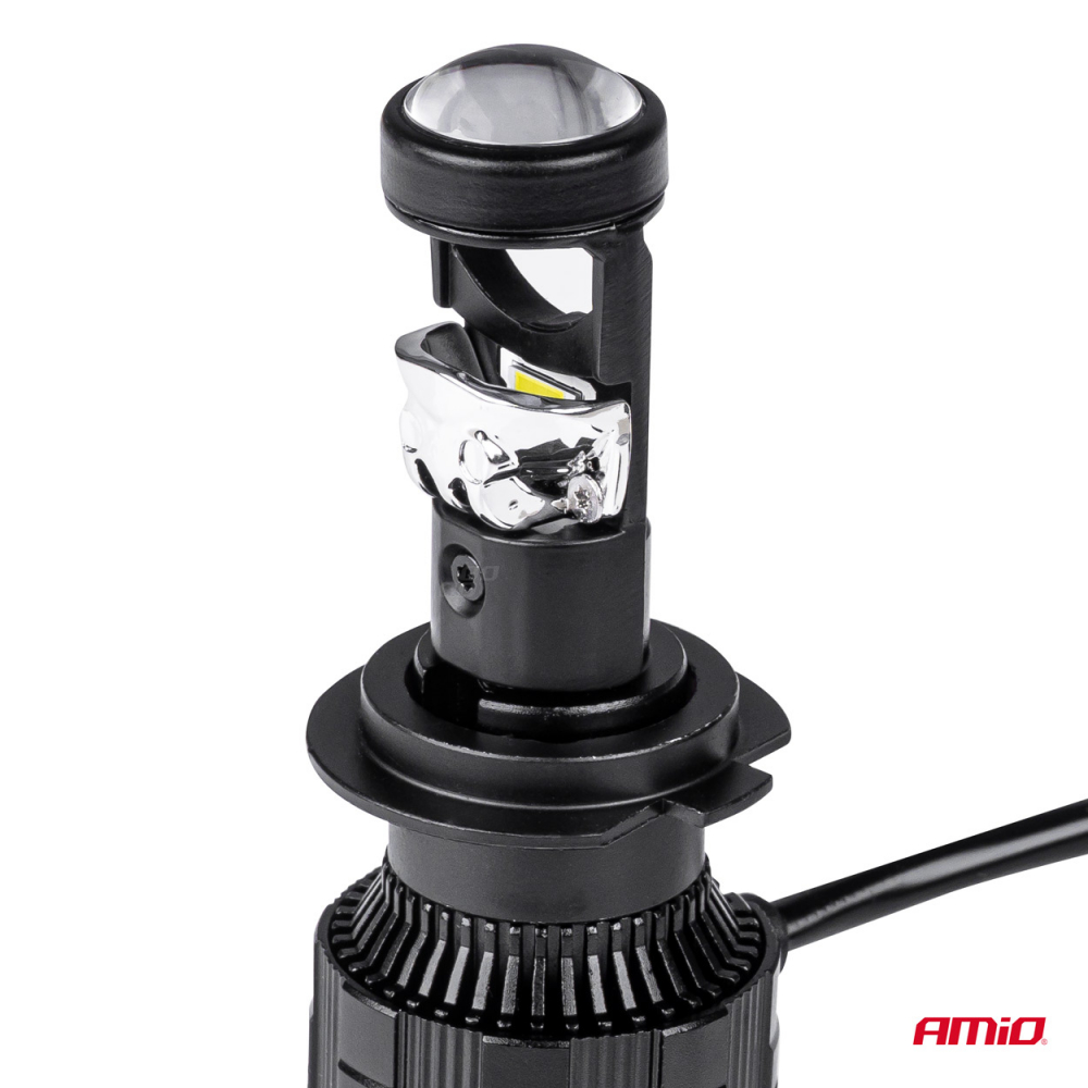 Set Becuri LED H7 cu Lentila PL Seria [4]