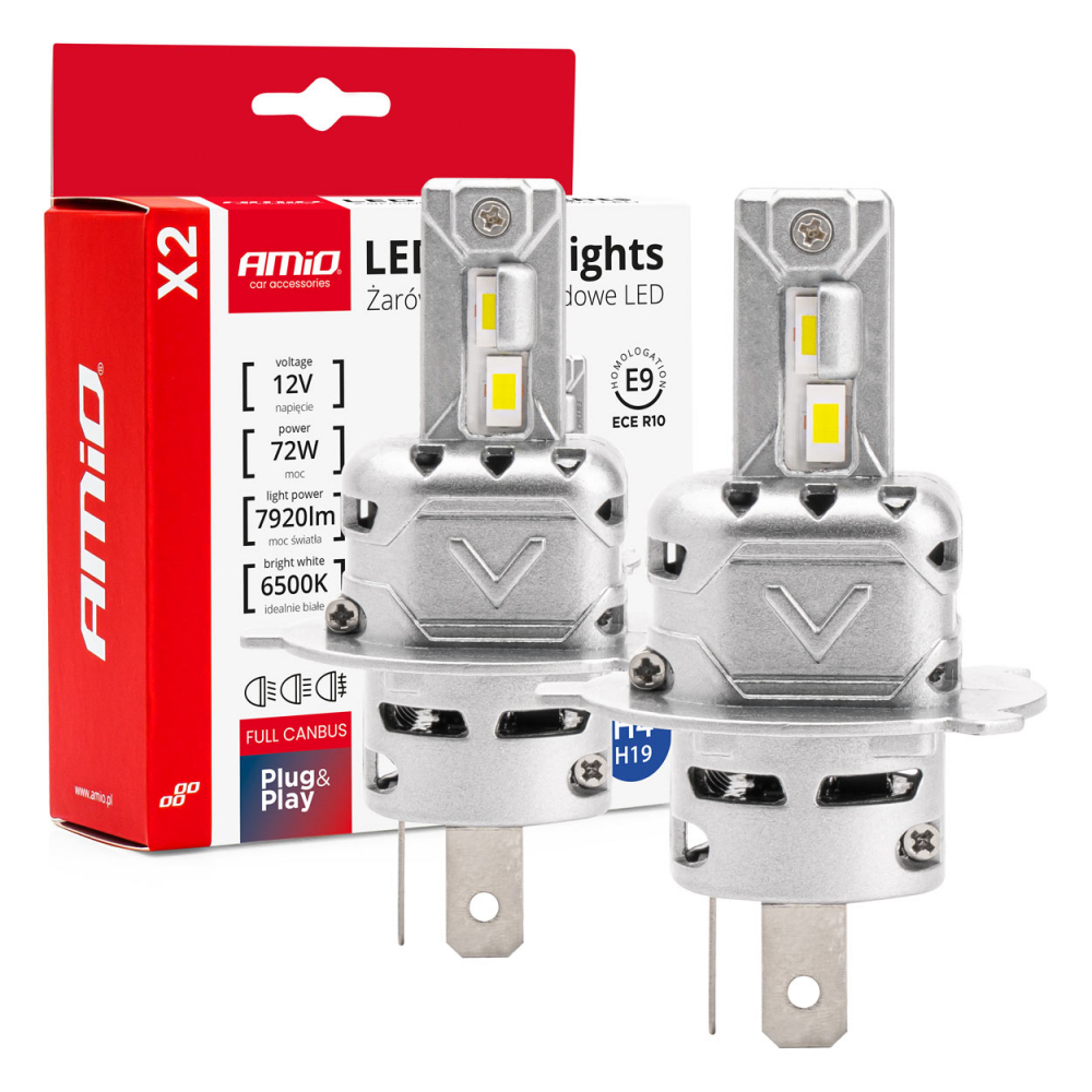 Set Becuri LED Seria X2 H4/H19 [1]