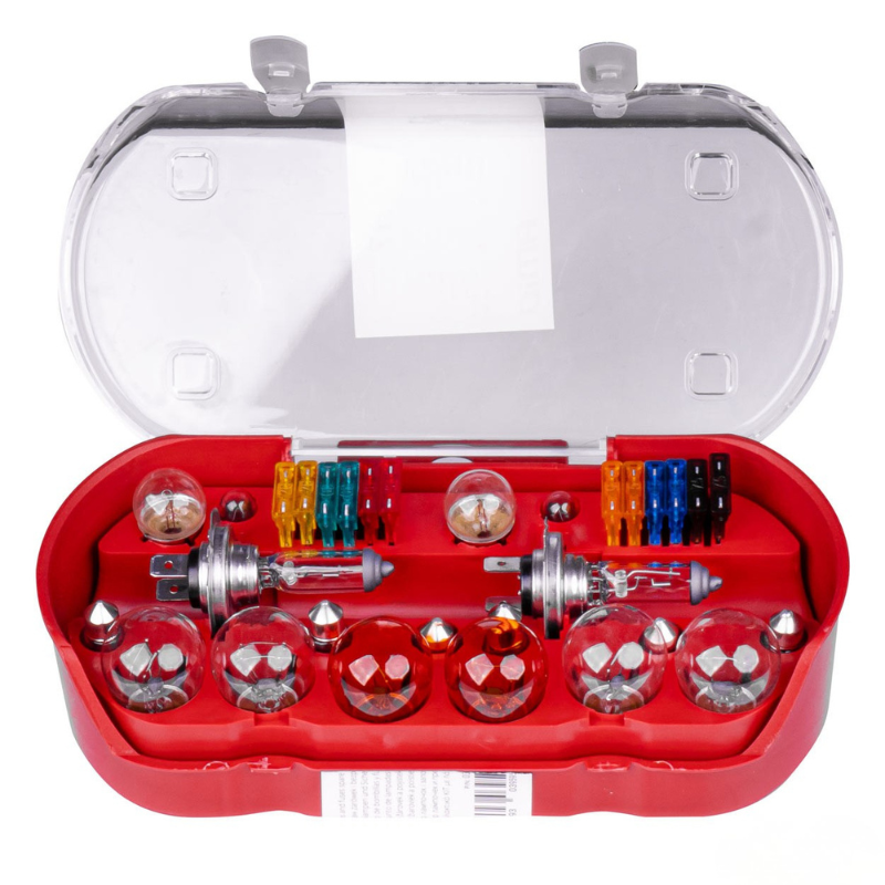 Set becuri si sigurante auto, rezerva halogen, 30 piese, H7 + H7, 12V [2]